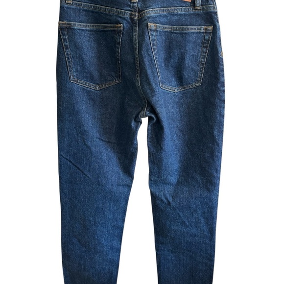 Sezane Brut Sexy Women’s Jeans 25 Tapered Straight Mid Rise Dark Blue Wash EUC - Picture 2 of 10